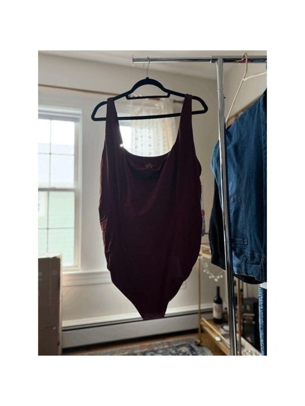 Yitty Plum Waist-Cinching One Piece Swimsuit Plus Size US 6X